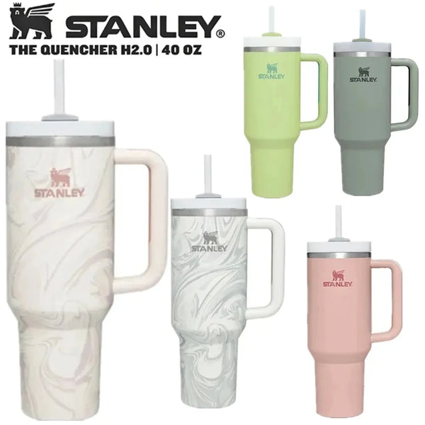 Stanley Quencher H2.0 30/40oz FlowState Stainless Steel Vacuum Insulated Tumbler with Lid Straw for Water Cold Warm Dropshipping